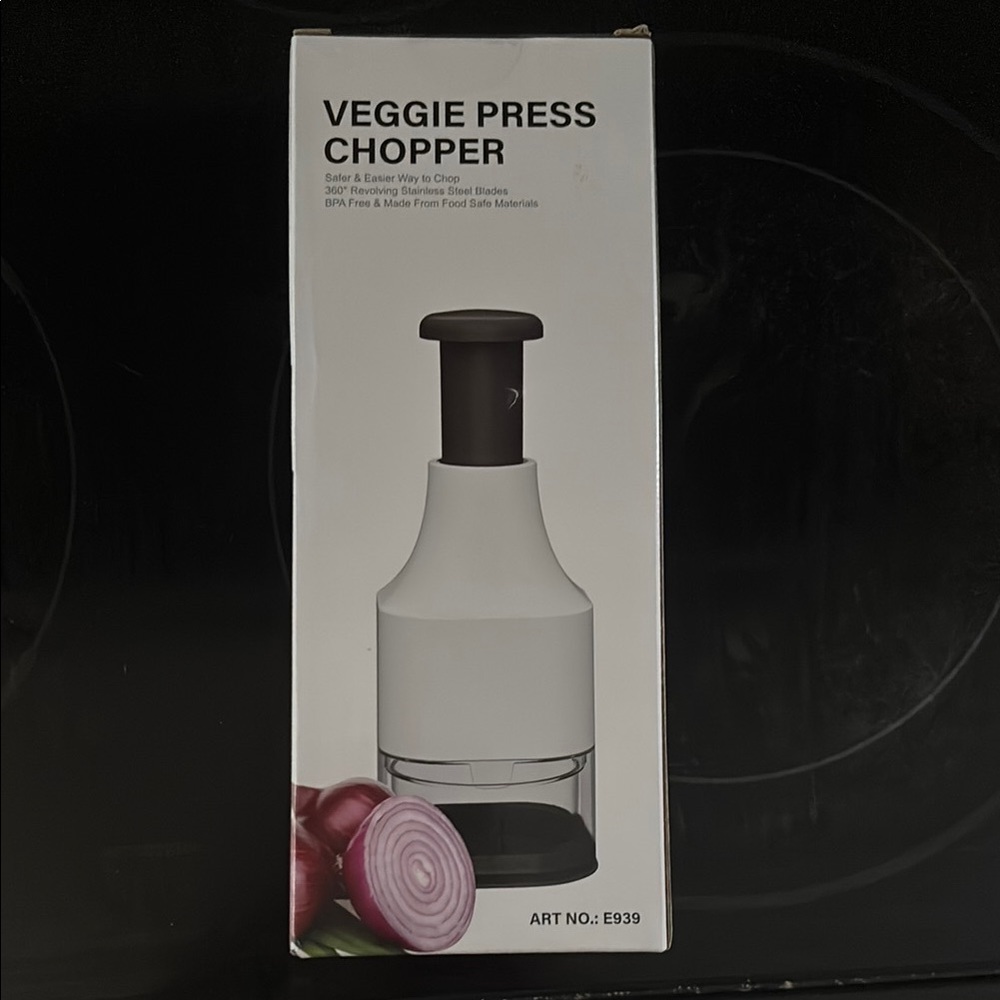 Veggie Press Chopper with Black Handle